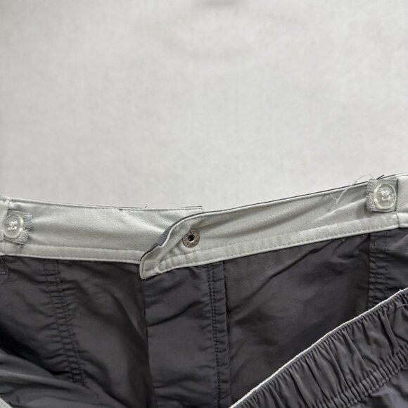REI Pants Womens 16 Petite Gray Convertible Zip Off Cargo Hiking Nylon Quick Dry - Picture 5 of 15